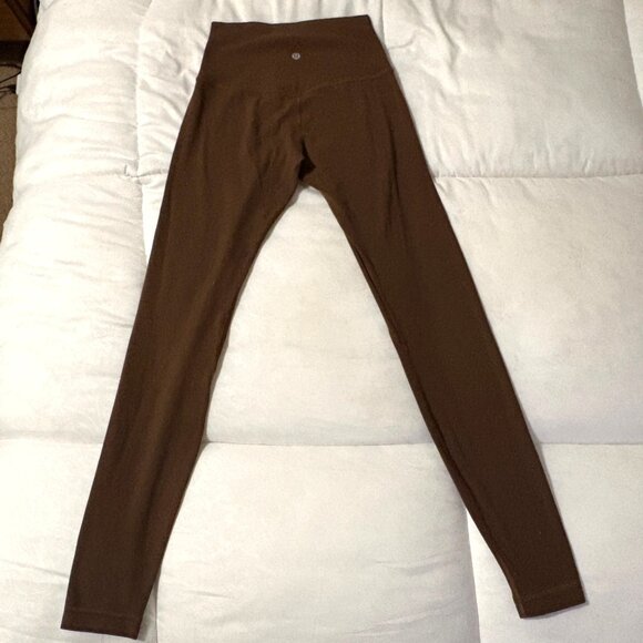 EXCELLENT Lululemon Align High-Rise Pant 28" Nulu Java Leggings Size 4 - Picture 7 of 10